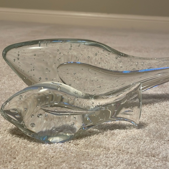 Pair of Fish - Bubbled Glass - think were from West Elm? - Picture 2 of 5